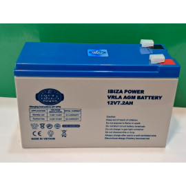 باتری ۱۲ ولت ۷ آمپر برند ابییزا وزن استاندارد‎‎