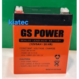 باتری ۵ آمپر .برند جی اس پاور  وزن استاندارد