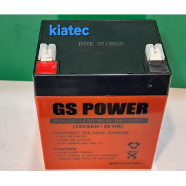 باتری ۵ آمپر .برند جی اس پاور  وزن استاندارد